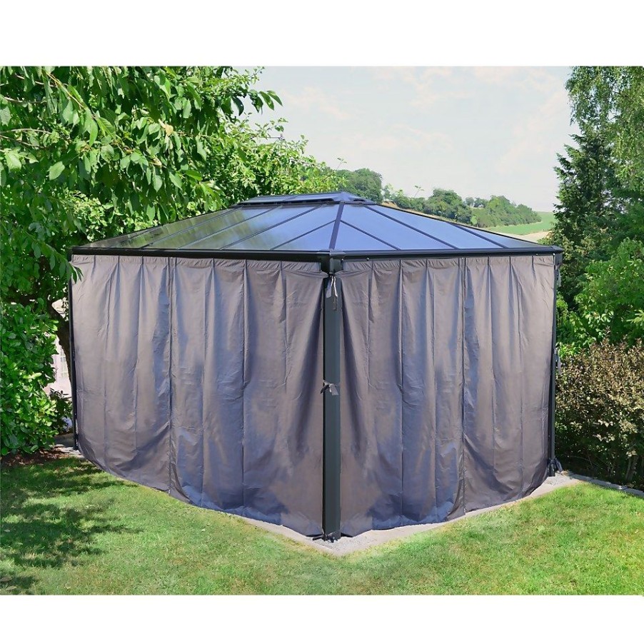 Homebase Gazebos & Marquees | Palram - Canopia Martinique 4300 Garden Gazebo Curtain Set