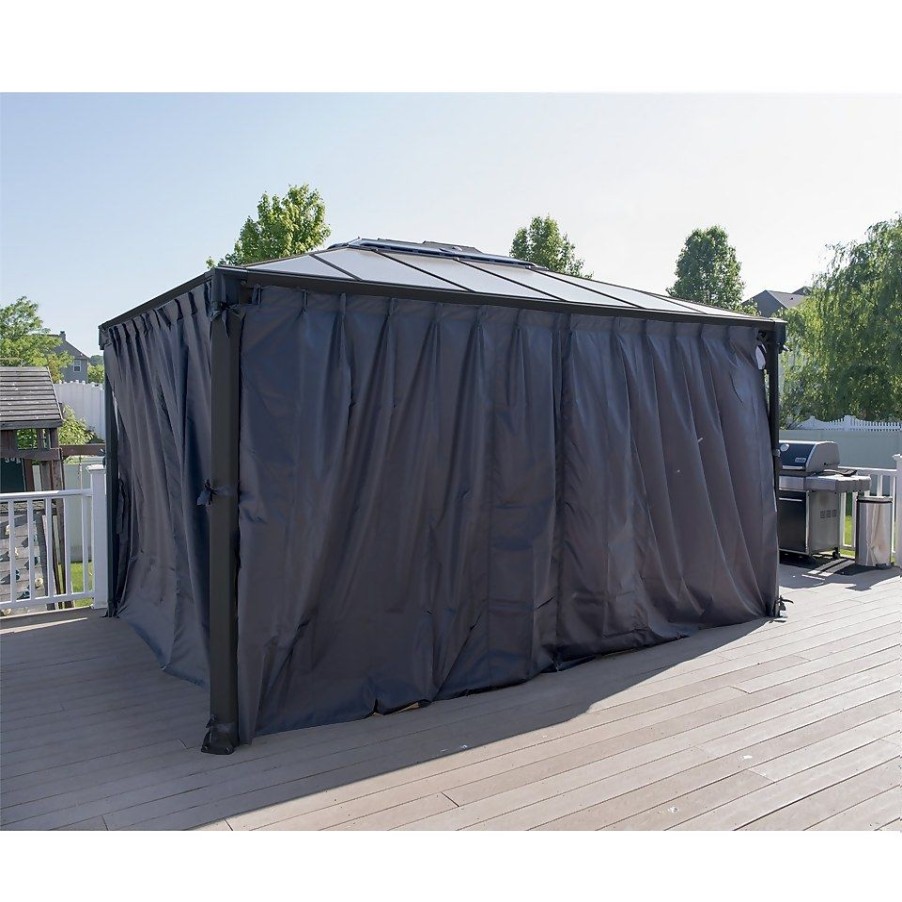 Homebase Gazebos & Marquees | Palram - Canopia Martinique 4300 Garden Gazebo Curtain Set