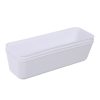 Homebase Storage Containers | Ezy Storage Utile Organisers Long Storage Tray - Pack Of 3 - White