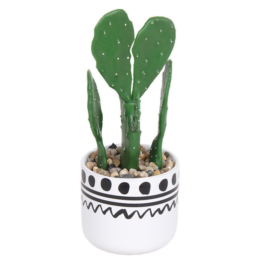 Homebase Artificial Plants | Cactus In Abstract Pot