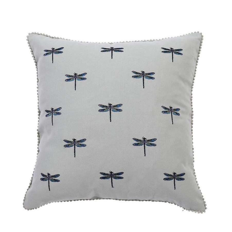 Homebase Storage & Home Deals | Embroidered Dragonfly Cushion