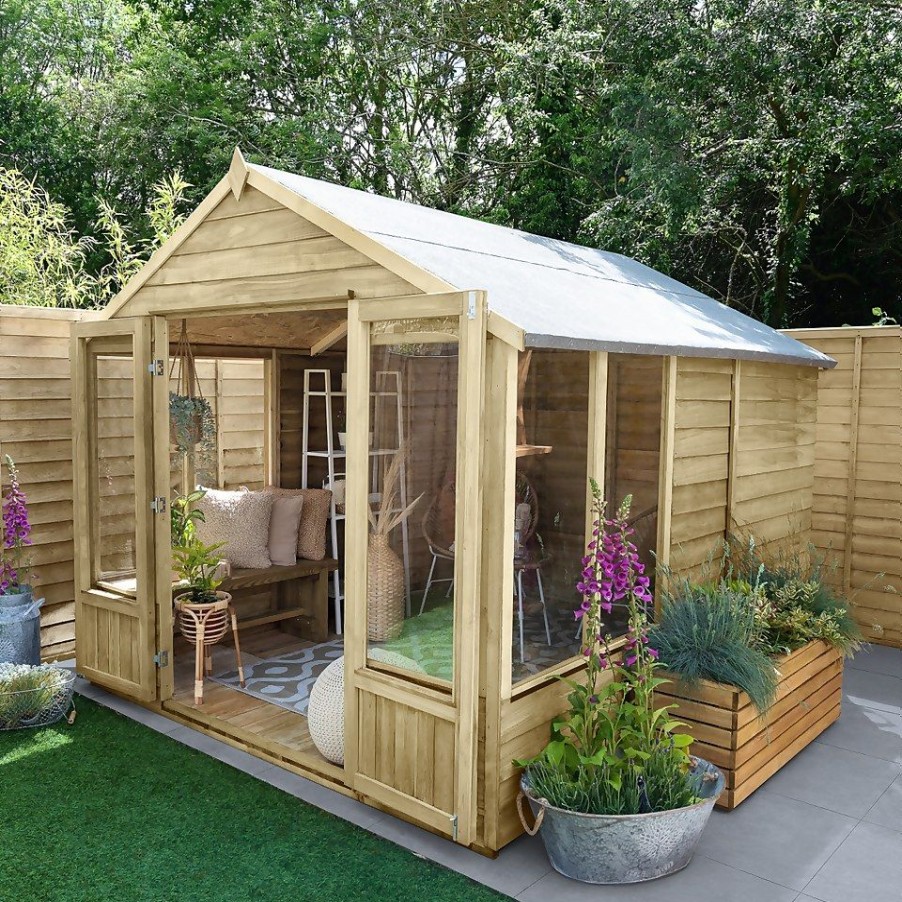 Homebase Garden Buildings | Oakley Overlapapex Summerhouse 8X10 (Installed)