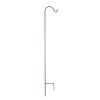 Homebase Trellis | Single Shepherd Garden Hook 84 Inch - Black