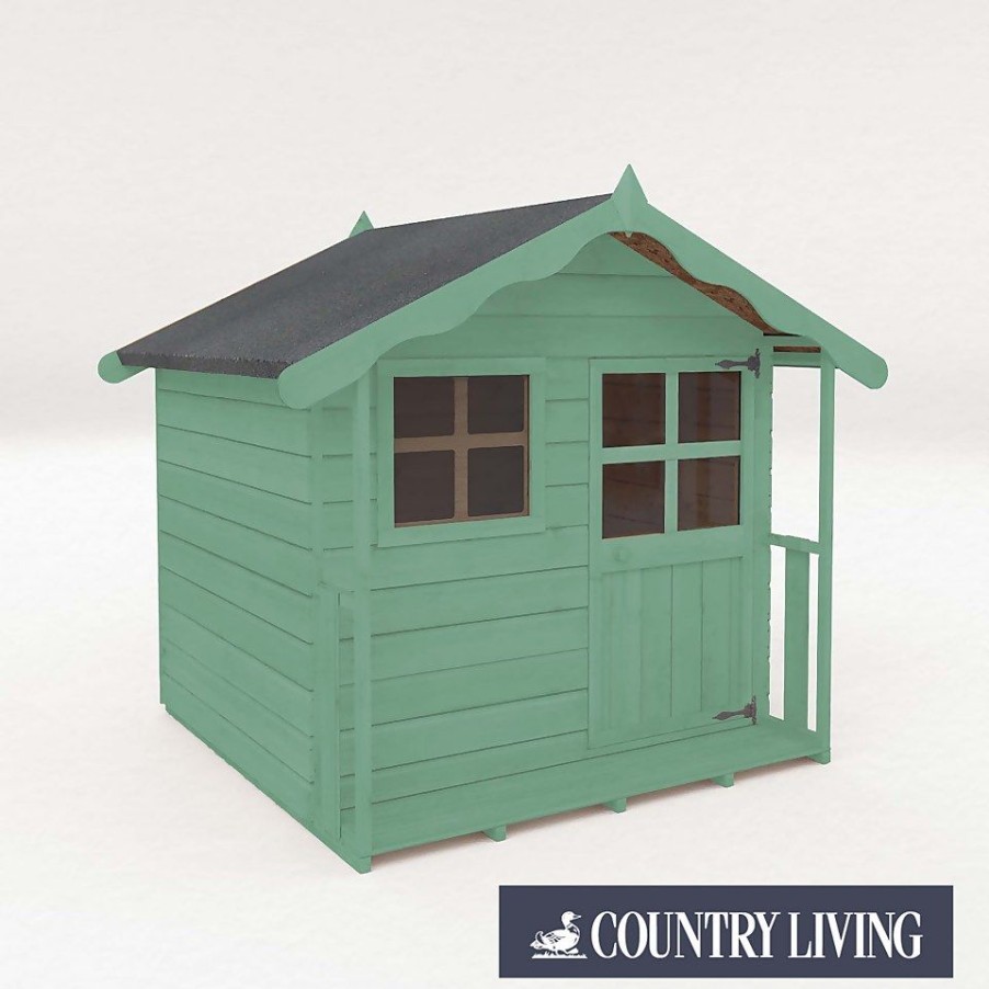 Homebase Garden Buildings | Country Living Wellow Playhouse Painted + Installation - Aurora Green