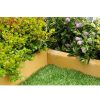 Homebase Lawn & Garden Edging | Stylish Stone Round Top Edging 600Mm - Gold (Full Pack)