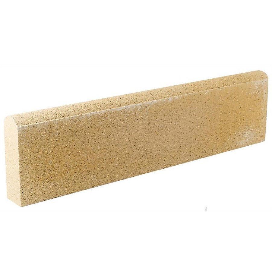 Homebase Lawn & Garden Edging | Stylish Stone Round Top Edging 600Mm - Gold (Full Pack)