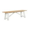 Homebase Dining Room Furniture | Ashstead Bench - Oak & Ivory