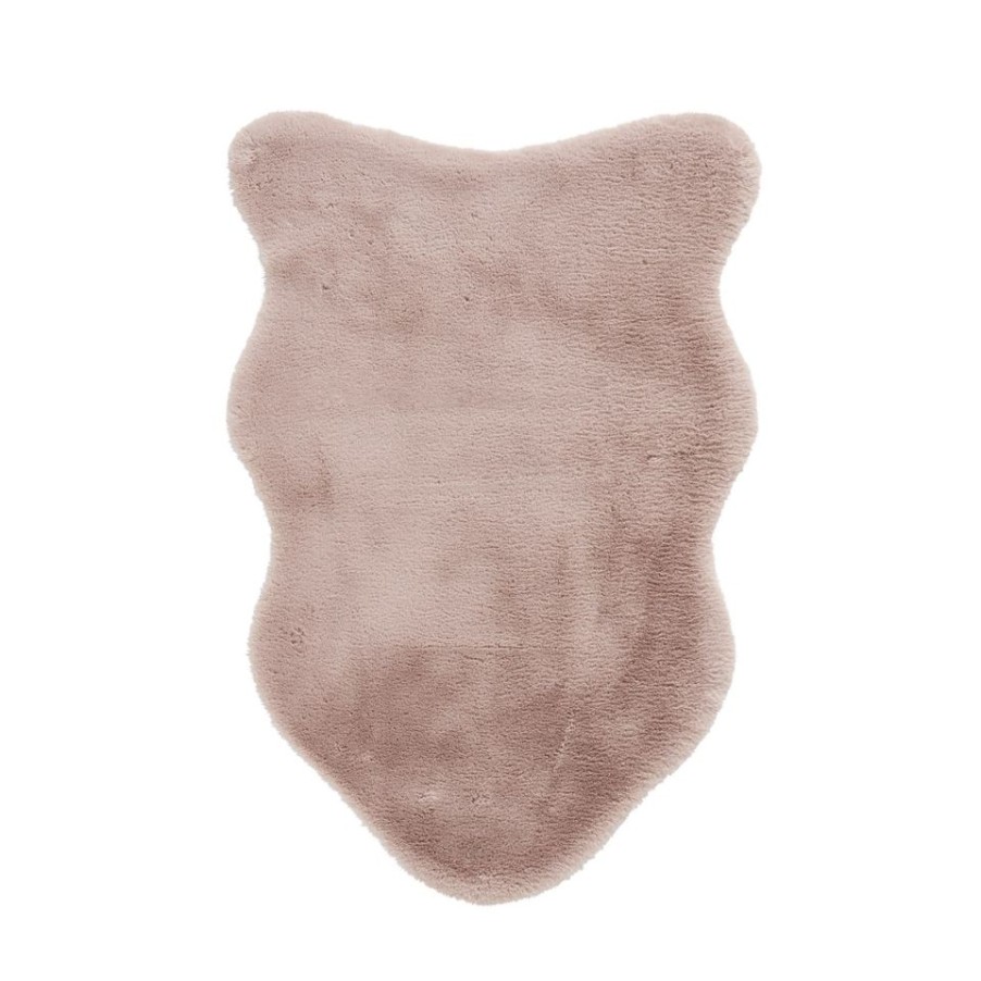 Homebase Rugs | Single Pelt Faux Fur Rug - Rose