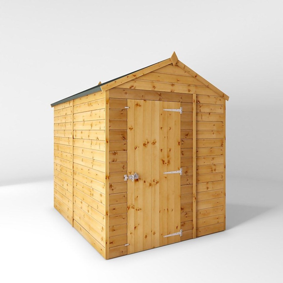 Homebase Garden Sheds | Mercia 8Ft X 6Ft Premium Windowless Shiplap Apex Shed