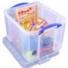 Homebase Storage & Home Deals | Really Useful Storage Box - Clear - 35L