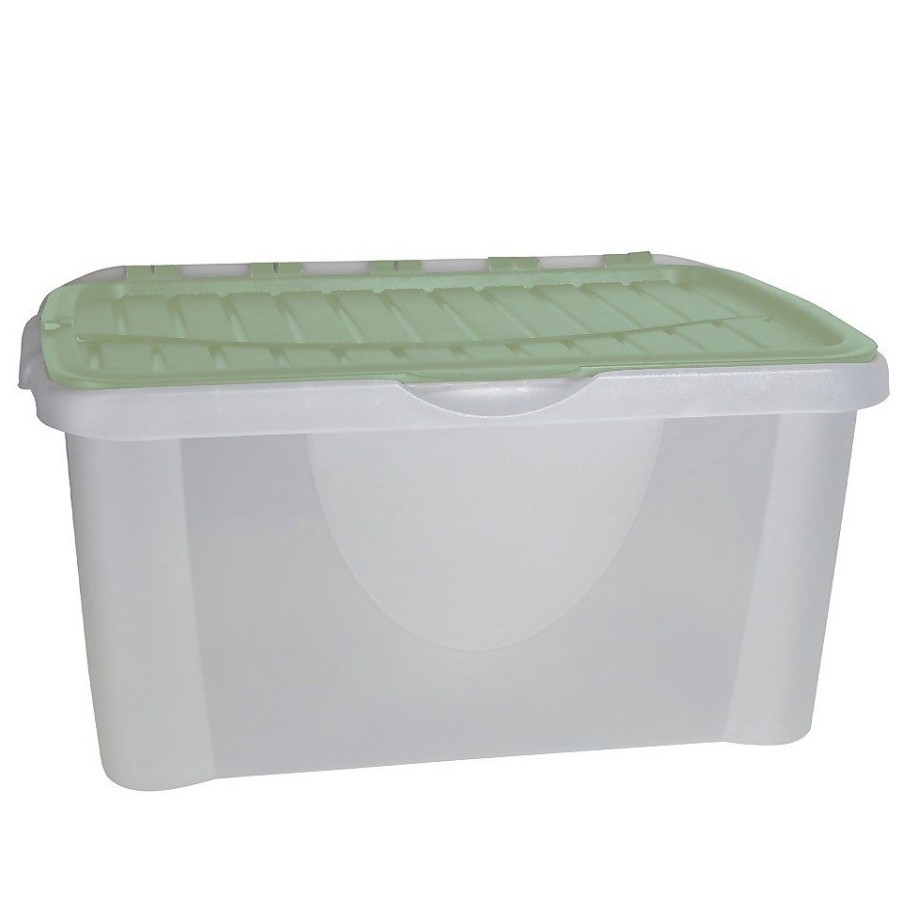 Homebase Storage Containers | 40L Flip Lid Storage Box - Sage