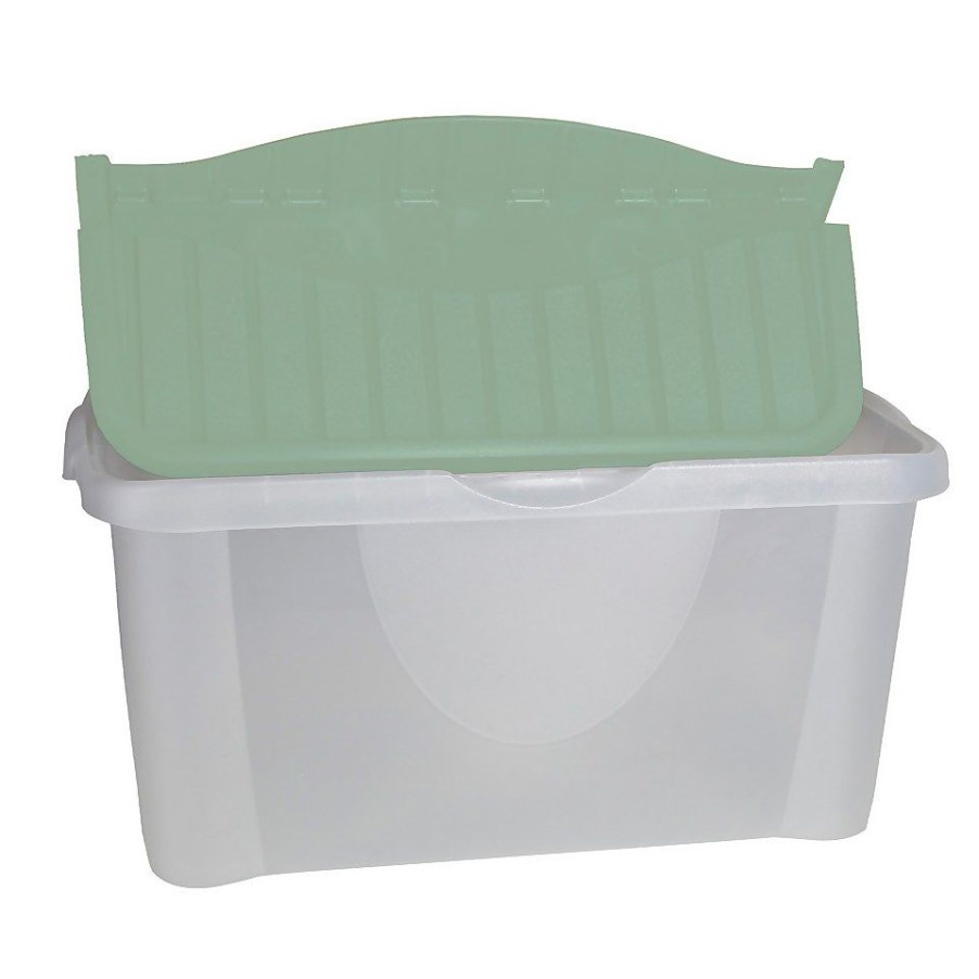 Homebase Storage Containers | 40L Flip Lid Storage Box - Sage