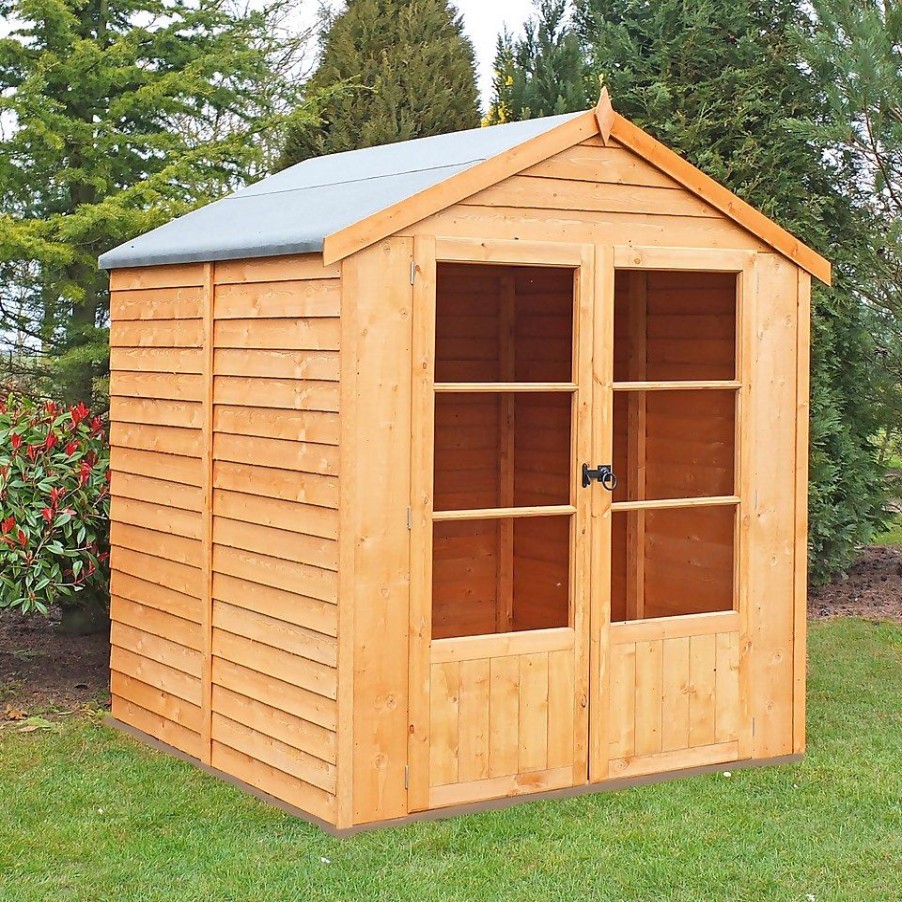 Homebase Garden Buildings | Shire 6 X 6Ft Oatland Double Door Summerhouse - Including Installation