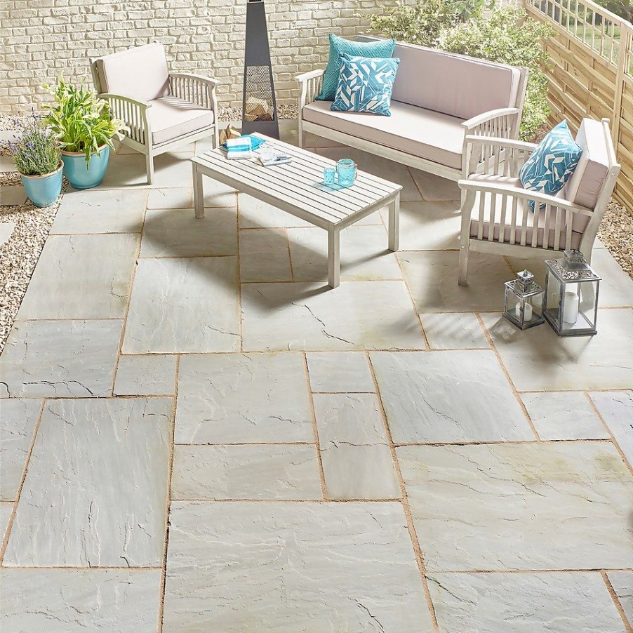 Homebase Paving Stones & Slabs | Stylish Stone Natural Sandstone 900 X 600Mm - Lakefell