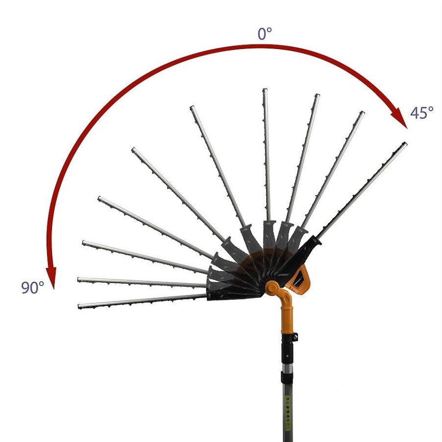 Homebase Hedge Trimmers | Yardforce 20V Li Ion Pole Hedge Trimmer 41Cm