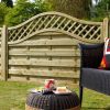 Homebase Garden Fencing | Forest Prague Fence Panel - 4Ft - Pack Of 3