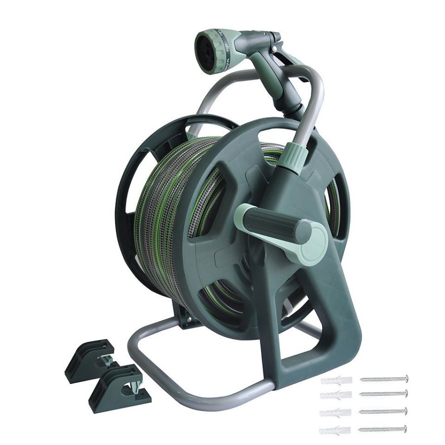 Homebase Garden Hoses & Watering | Homebase Premium Anti-Kink Hose Reel Set - 25M