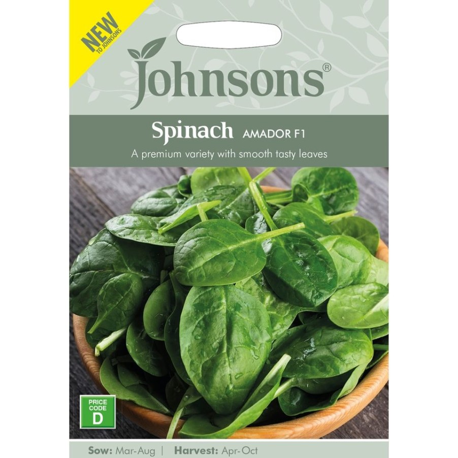 Homebase Seeds | Johnsons Spinach Seeds - Amador