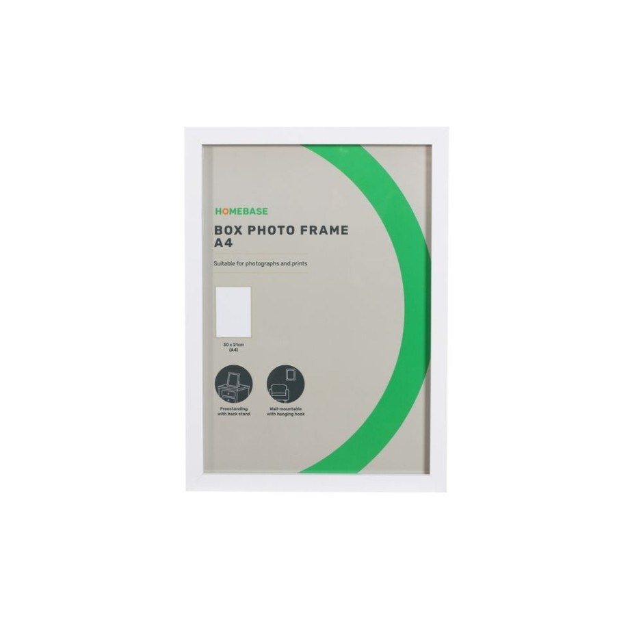 Homebase Photo Frames | Box Photo Frame - A4 - White