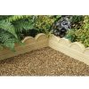 Homebase Lawn & Garden Edging | Stylish Stone Wave Top Edging 600Mm - Gold