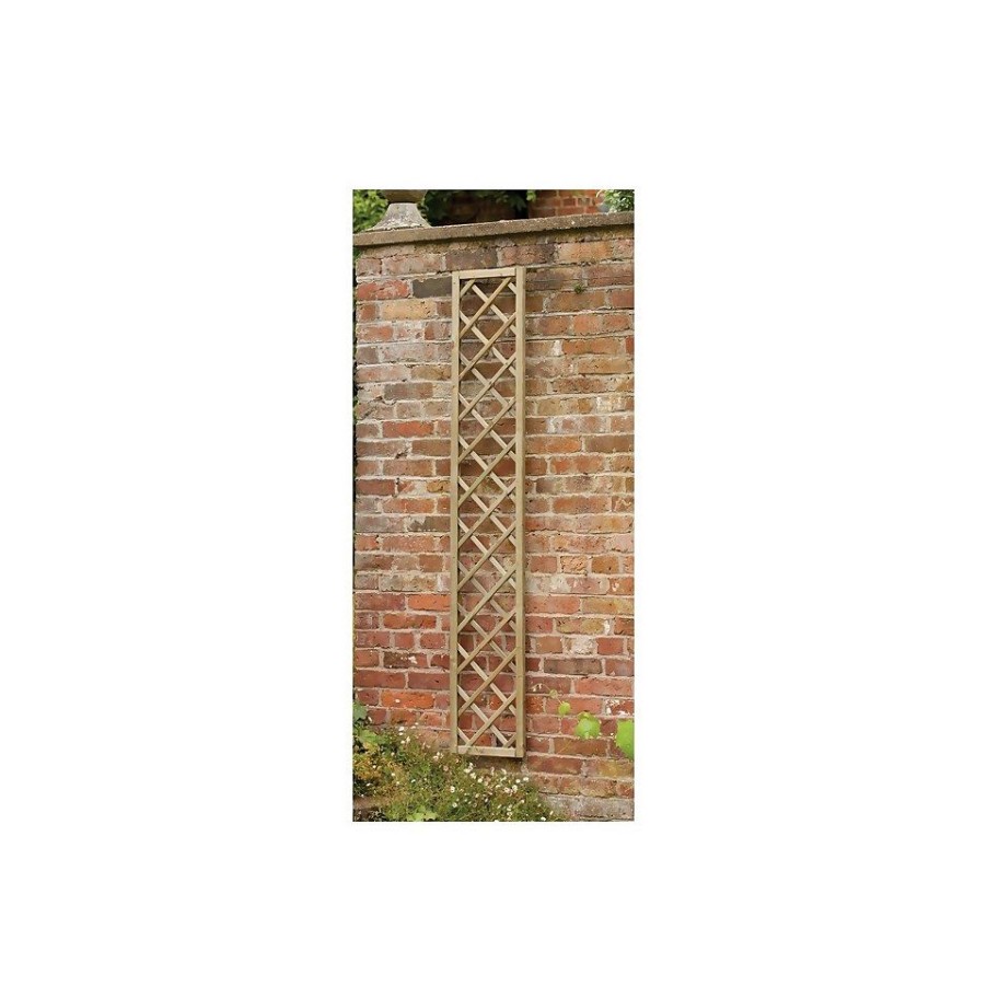 Homebase Trellis | Forest Hidcote Framed Wooden Lattice Trellis - 0.3X1.8M