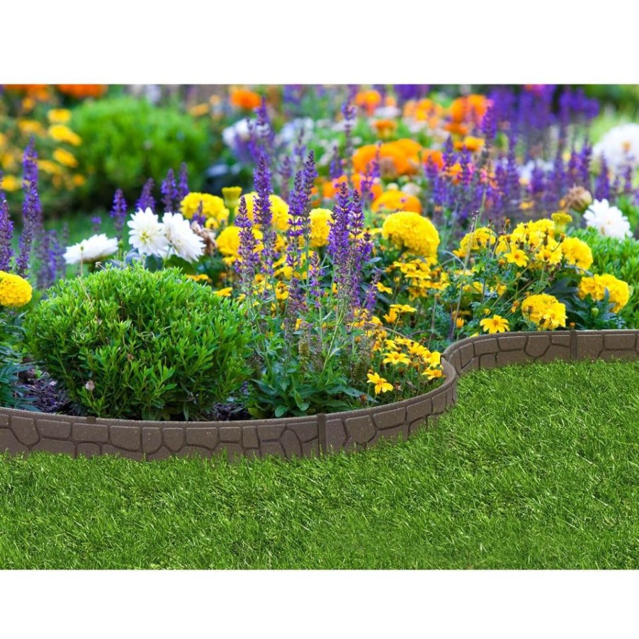 Homebase Lawn & Garden Edging | Ez Border Garder Border - Stones Earth