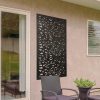 Homebase Outdoor Mirrors | Amarelle Large Metal Leaf Design Decorative Garden Screen - 120Cm X 60Cm