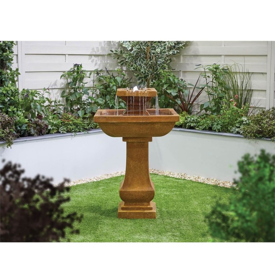 Homebase Water Features | Stylish Fountains Solstice Water Feature (Includes Leds)