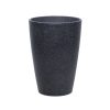 Homebase Plant Pots | Sierra Tall Plant Pot - Black - 25Cm