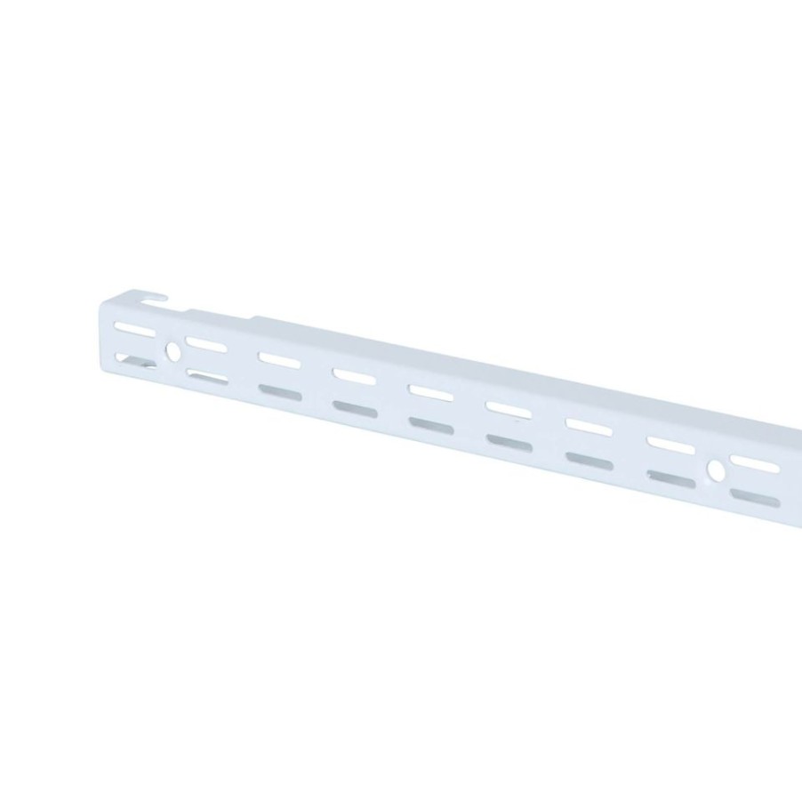 Homebase Shelving Brackets | Double Slot Upright - White -2133Mm