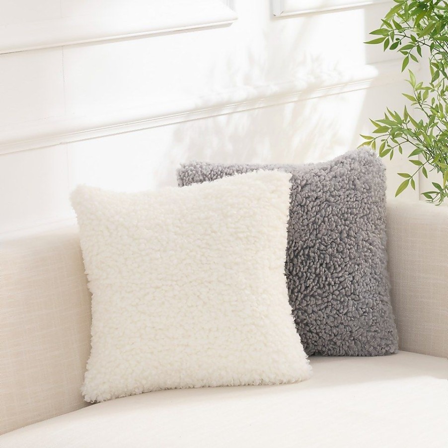 Homebase Cushions | Alpaca Cushion - 43X43Cm - Cream