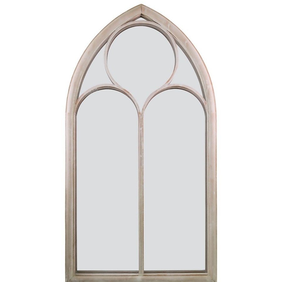 Homebase Mirrors | Mirroroutlet Somerley Chapel Arch Large Garden Mirror - 150X81Cm