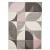 Homebase Storage & Home Deals | Mateo Cut Circle Rug - Blush - 160X230Cm