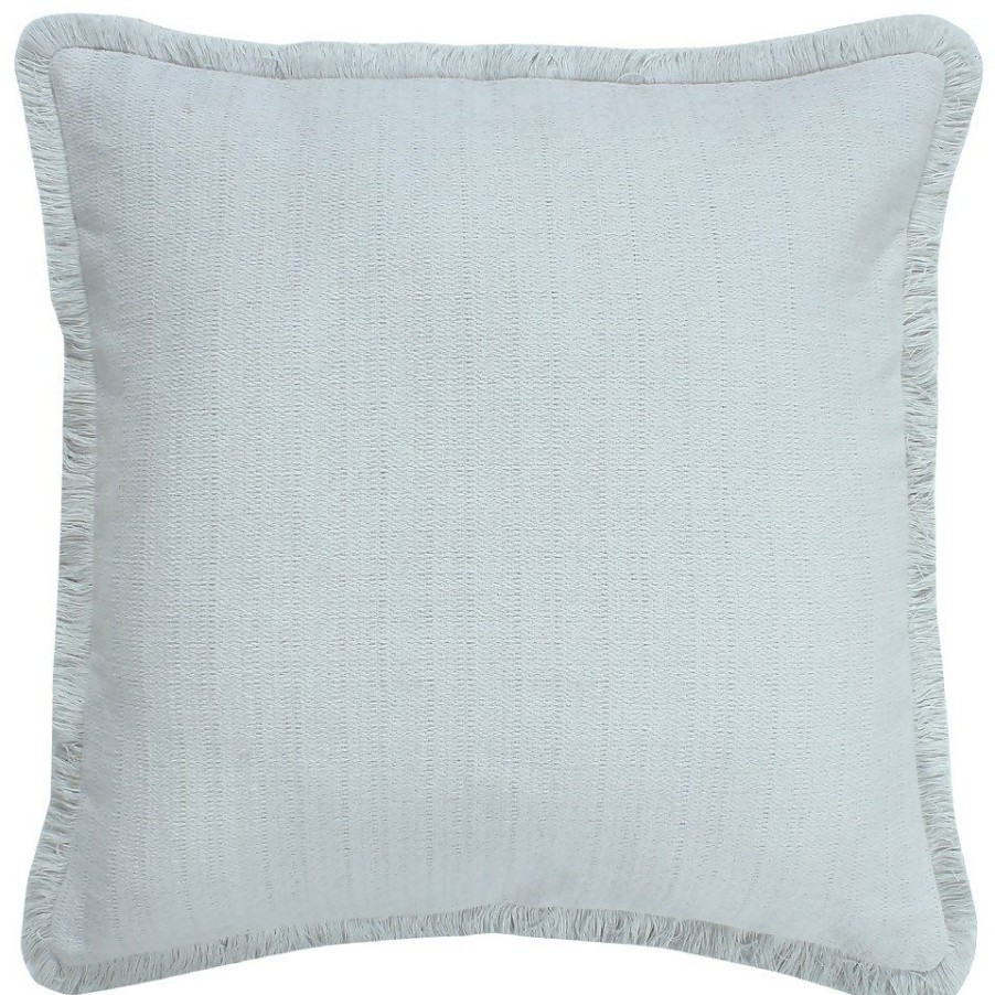 Homebase Cushions | Woven Stonewashed Cushion - Light Grey