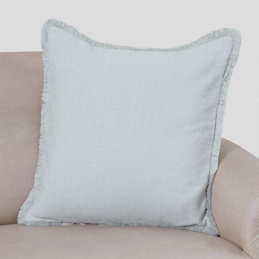 Homebase Cushions | Woven Stonewashed Cushion - Light Grey