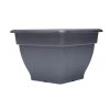 Homebase Plant Pots | Square Pot In Black - 38Cm