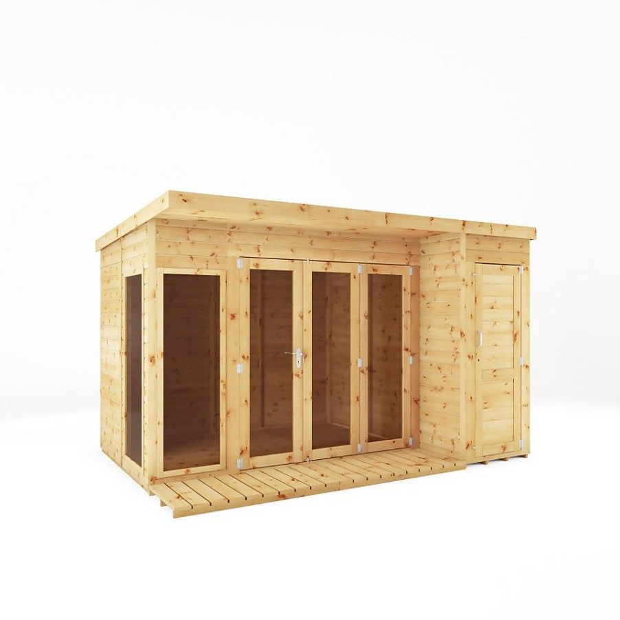 Homebase Garden Buildings | Mercia 12 X 8Ft Garden Room With Side Shed - Incl. Installation