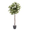 Homebase Artificial Plants | Artificial Regent'S Roses Tree 120Cm - White