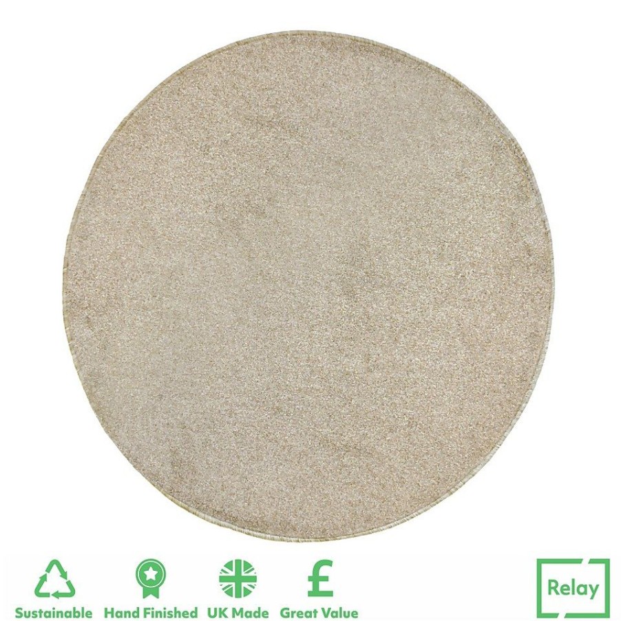 Homebase Rugs | Relay Circular Rug - Natural - 200Cm