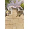 Homebase Paving Stones & Slabs | Stylish Stone Chantry Paving Patio Kit Gold - 10.22 Sqm