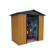 Homebase Garden Sheds | Yardmaster 6X4.5Ft Wood Effect Shed (Includes Steel Floor Frame Kit)