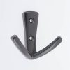 Homebase Hallway Furniture | Modern Twin Hook - Black Nickel