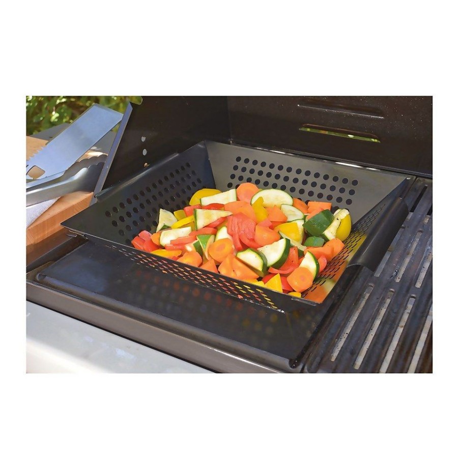 Homebase Bbq Accessories | Bbq Buddy Bbq Grill Topper Basket