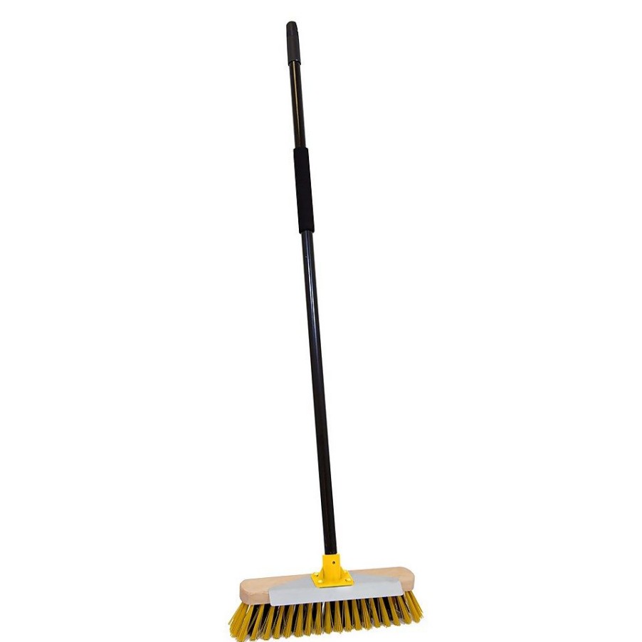 Homebase Garden Hand Tools | Charles Bentley Bulldozer 15" Utility Broom With Scraper