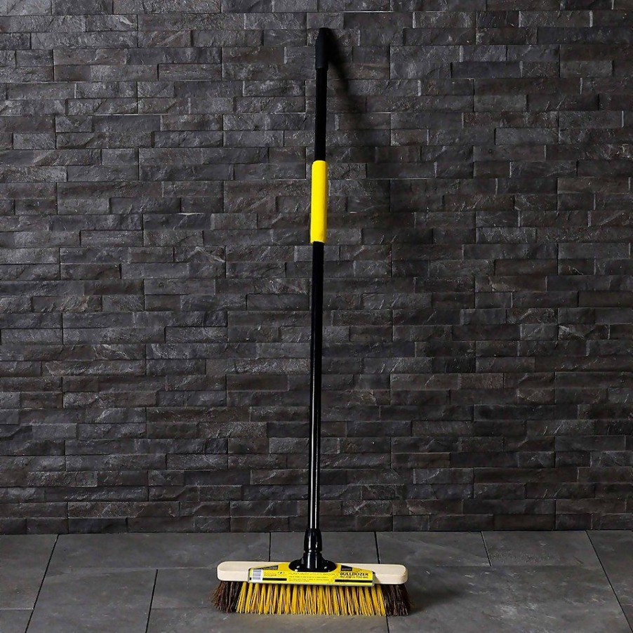 Homebase Garden Hand Tools | Charles Bentley Bulldozer 15" Utility Broom With Scraper