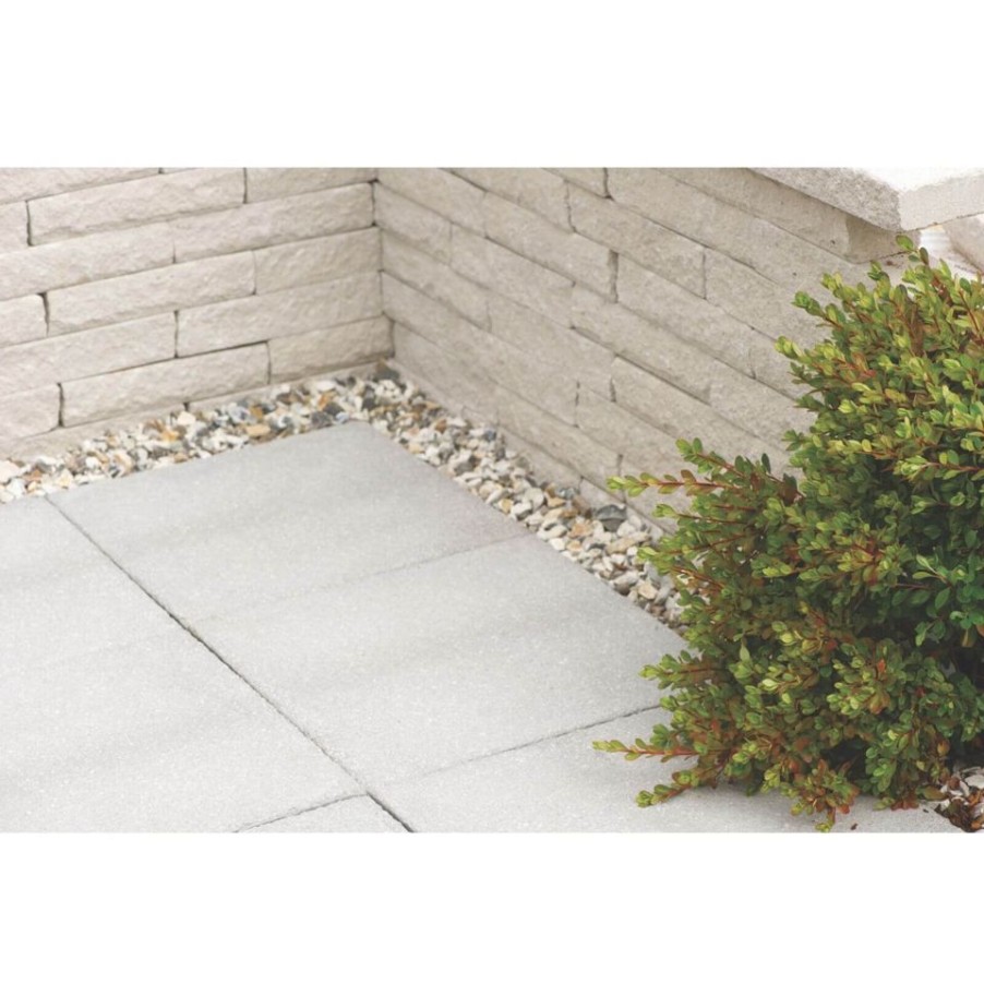 Homebase Paving Stones & Slabs | Stylish Stone Cambridge Textured Paving 450X450Mm - Grey