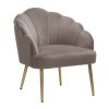 Homebase Chairs | Sophia Scallop Accent Chair - Matte Grey