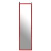 Homebase Mirrors | Over Door Hanging Mirror - Red - 33.5X124Cm