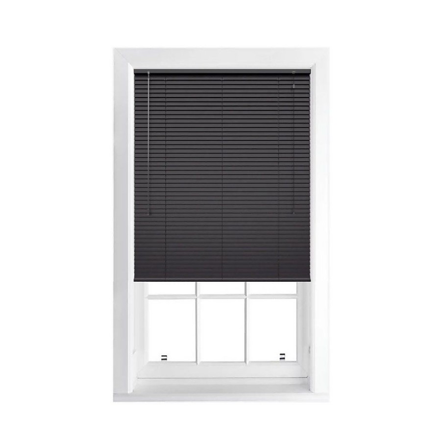 Homebase Storage & Home Deals | Black 25Mm Aluminium Venetian Blind - 120X152Cm