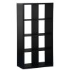 Homebase Cube Storage | 2X4 Storage Cube - Black Ash Effect